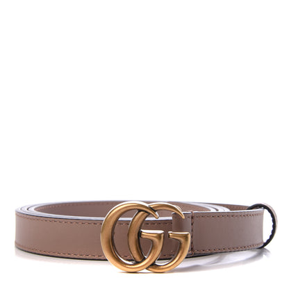 Gucci Calfskin Double G 20mm Belt 110 44 Porcelain Rose 1 of 5