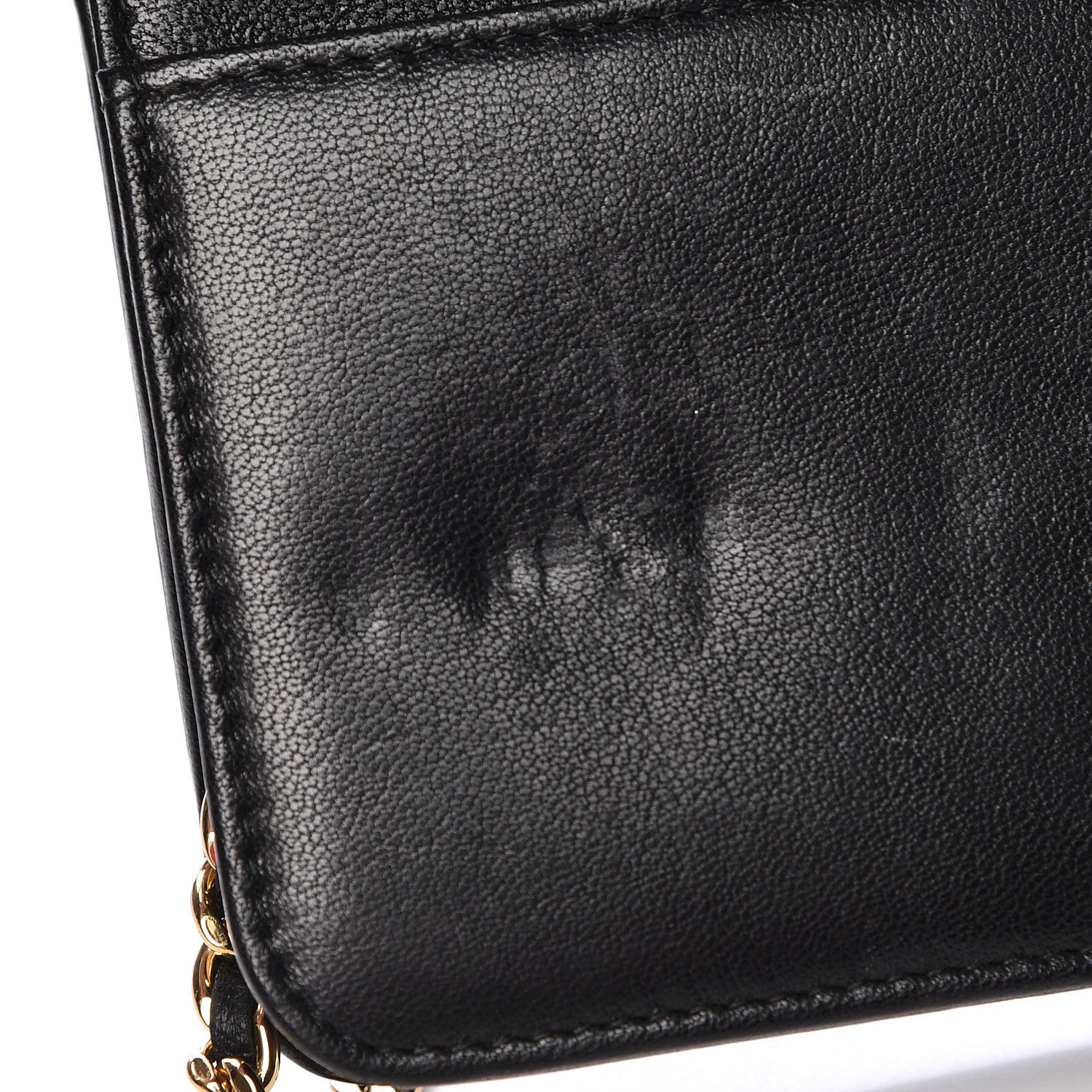 Chanel Sheepskin Quilted Mademoiselle Vintage Wallet On Chain WOC Black 13 of 14