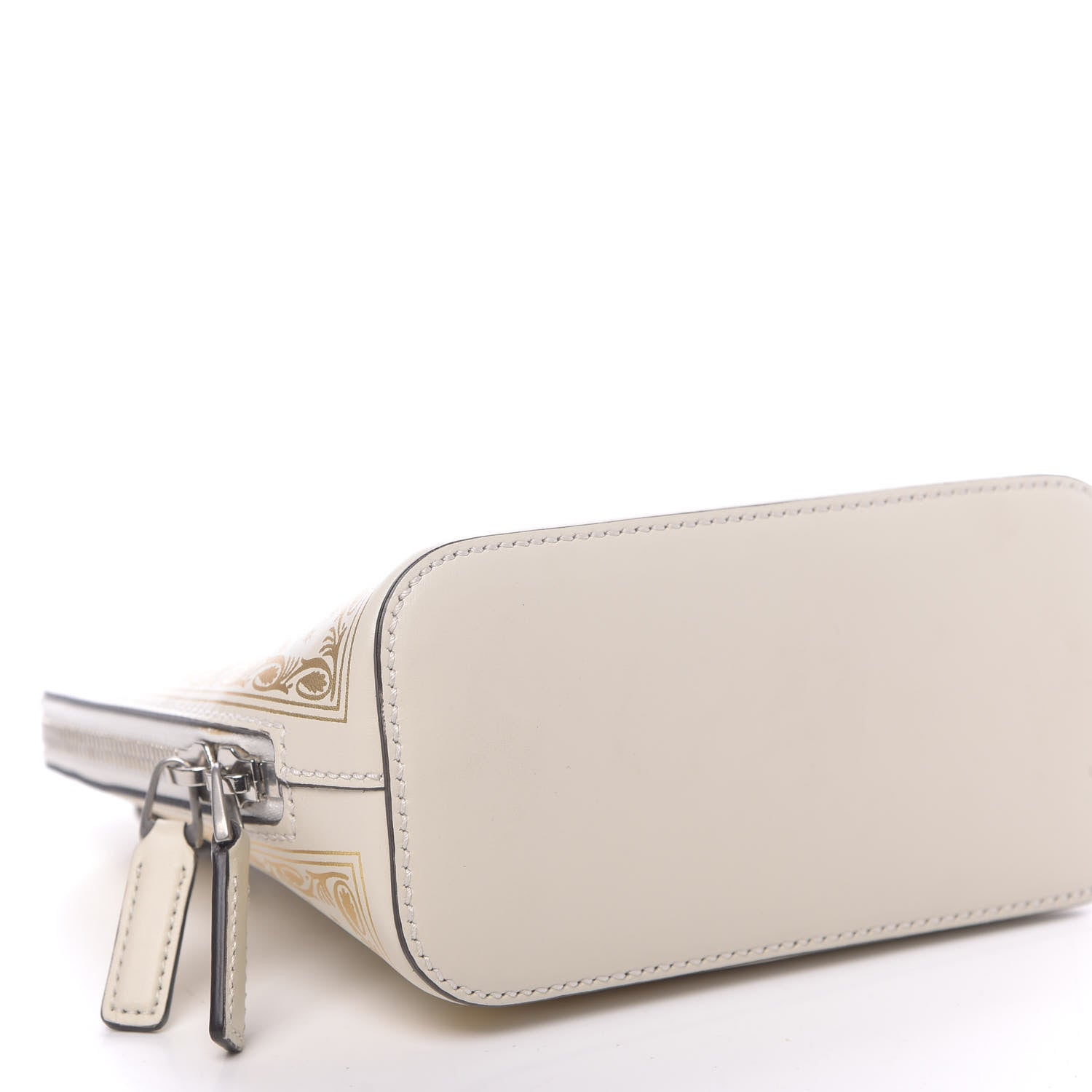 Gucci X SEGA Calfskin GUCCY Stars Mini Dome Shoulder Bag Mystic White Gold 8 of 10
