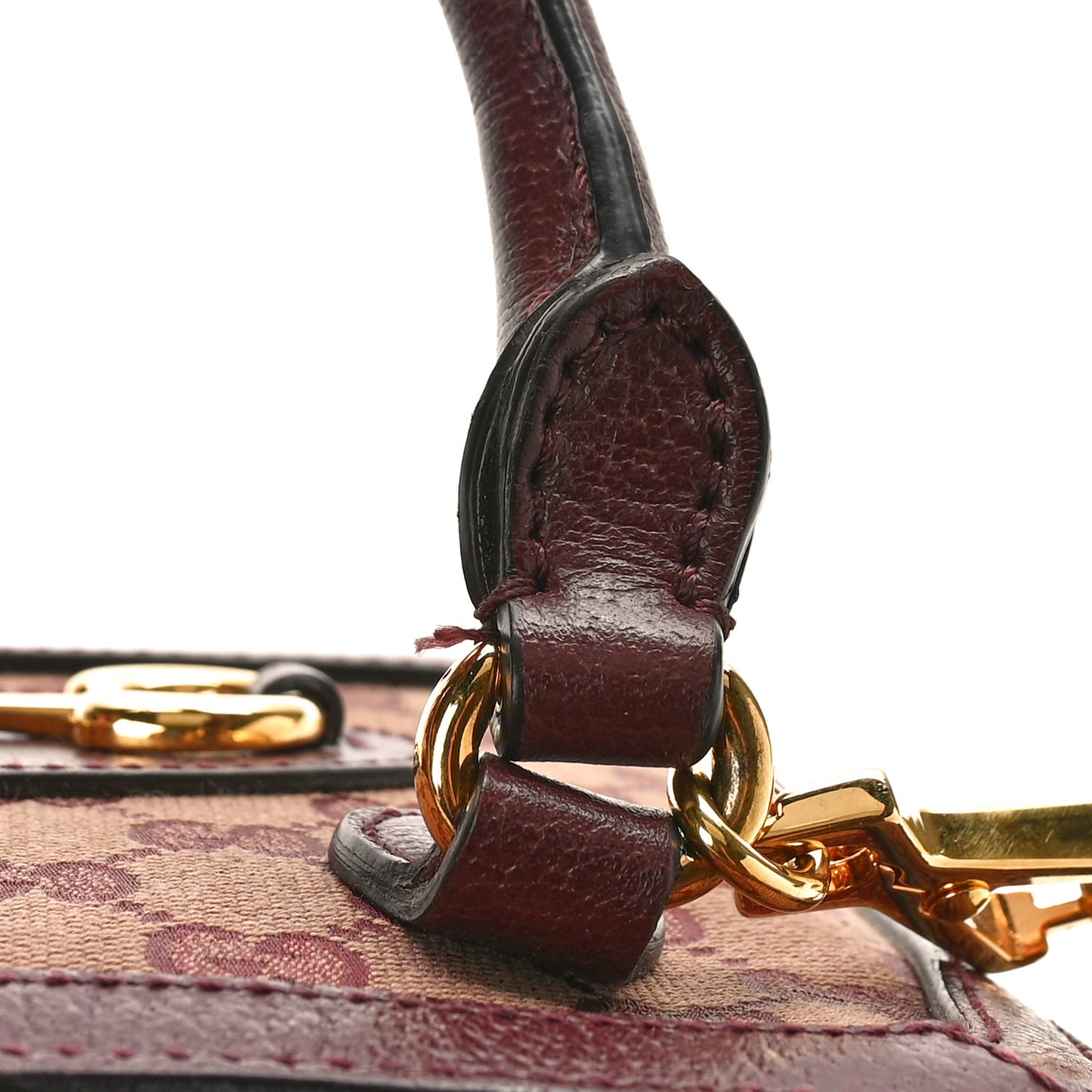 Monogram Azalea Calfskin Mini Horsebit 1955 Top Handle Bag