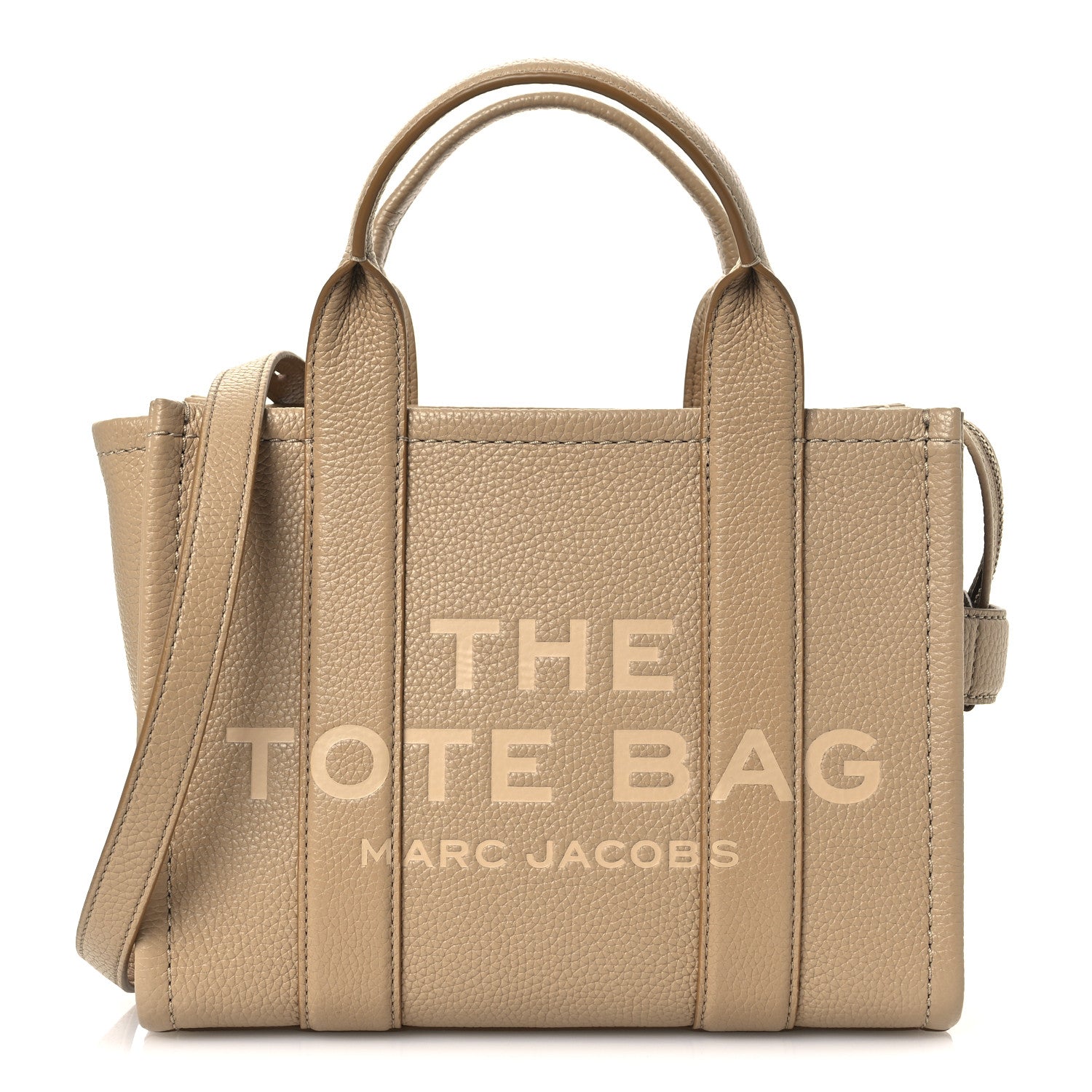 Marc Jacobs Grained Calfskin Small The Tote Camel 1 of 10