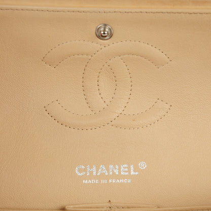 Chanel Lambskin Quilted Medium Double Flap Beige 6 of 15