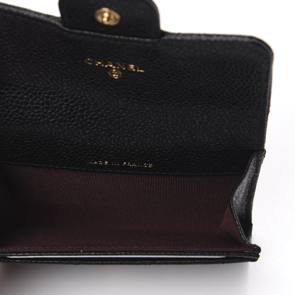 Chanel Caviar Quilted Flap Card Holder Wallet Black 4 of 7