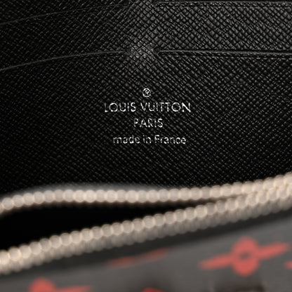 Louis Vuitton Monogram Palm Twist Chain Wallet Black White 5 of 9