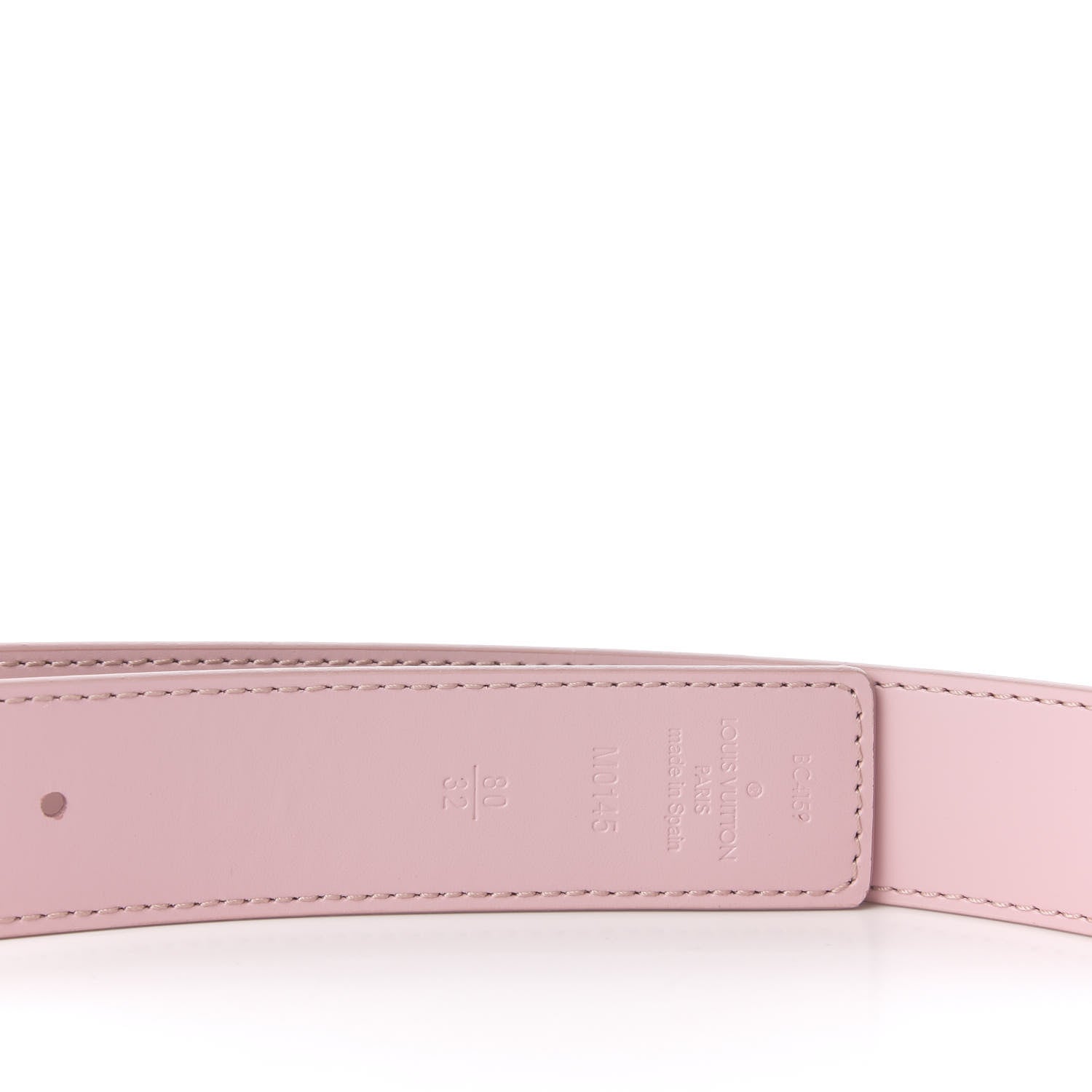 Louis Vuitton Damier Azur 30mm LV Initiales Reversible Belt 80 32 Pink 3 of 4