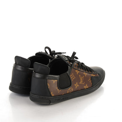 Louis Vuitton Calfskin Monogram Slalom Sneakers 9 Black 4 of 6