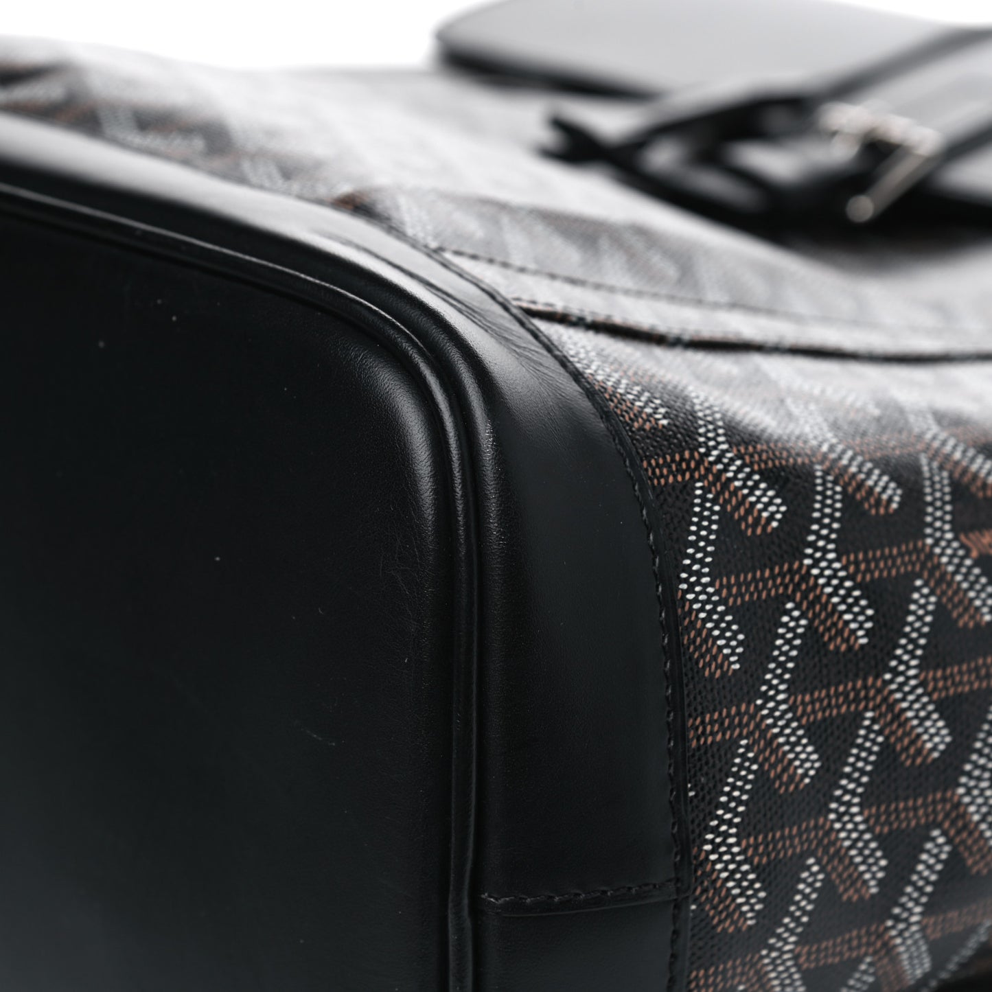 Goyardine Calfskin Alpin MM Backpack Black