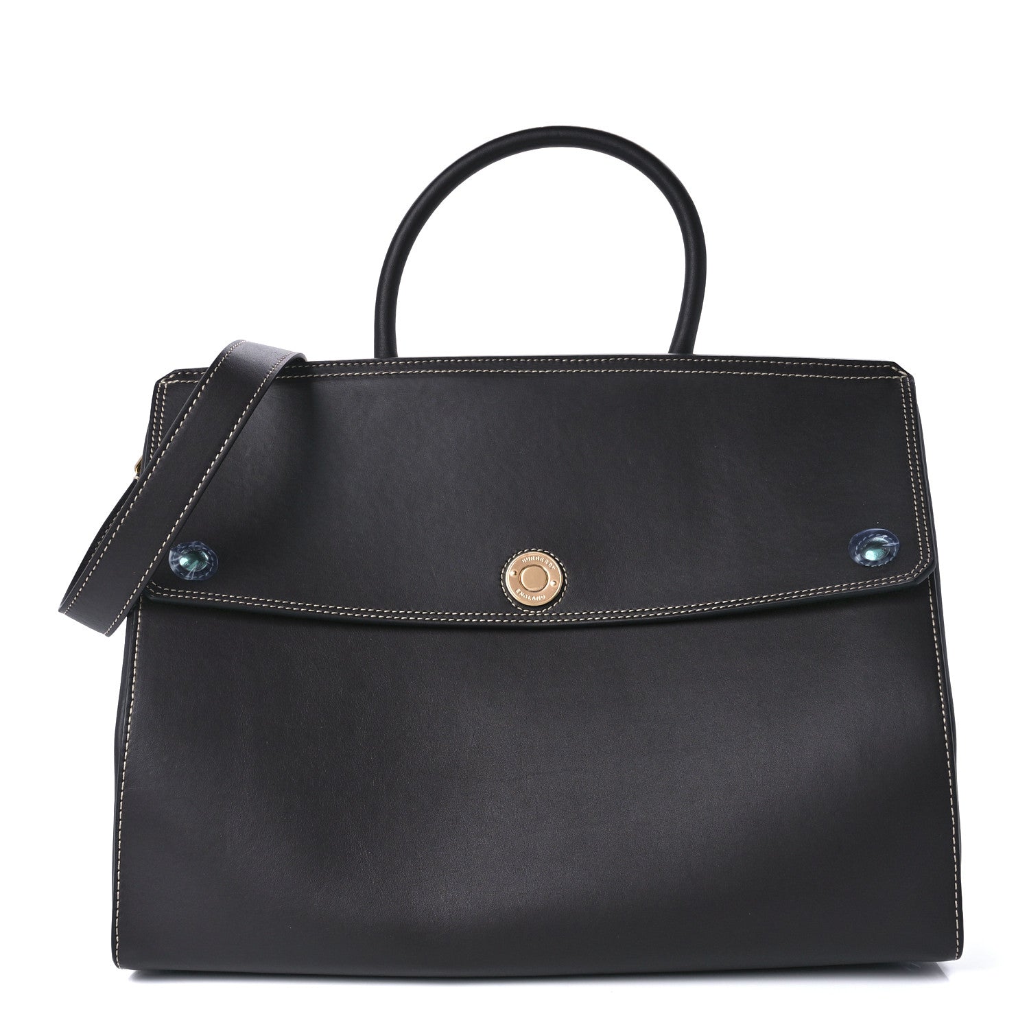 Burberry Calfskin Medium Elizabeth Tote Coffee 1 of 11