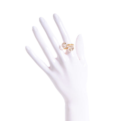 Louis Vuitton Monogram Inclusion Bubble Ring Gold Size 5 2 of 3
