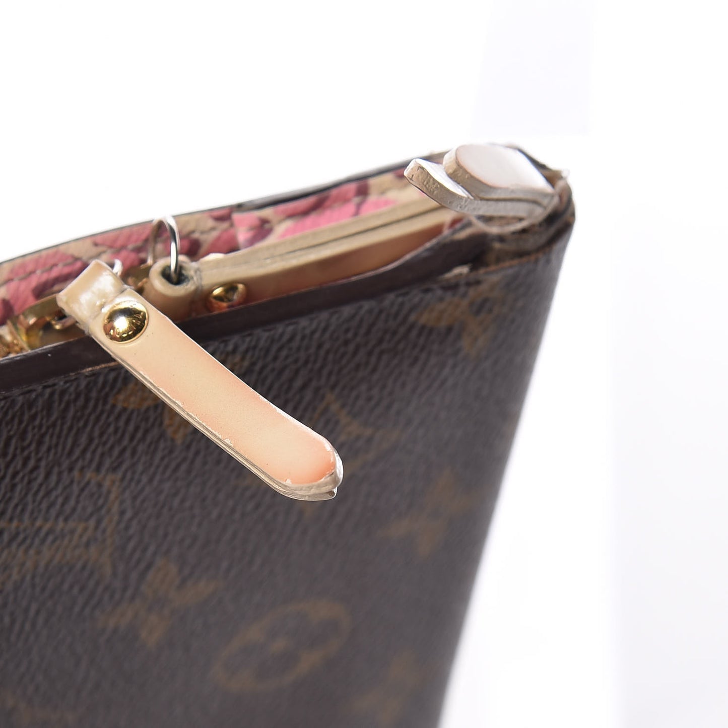 Monogram Leopard Insolite Wallet Blanc Corail