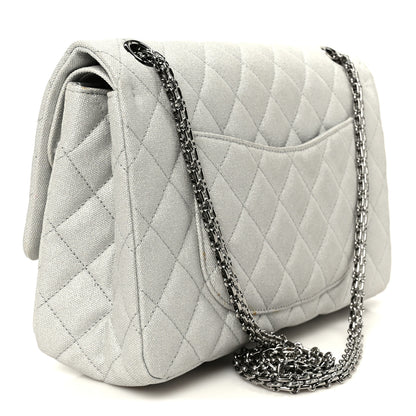 Chanel Metallic Canvas Space Charms 2.55 Reissue 226 Flap Silver 3 of 10