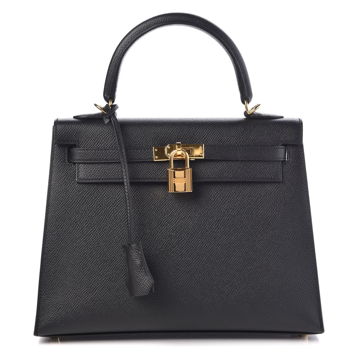 Hermes Epsom Kelly Sellier 25 Black 1 of 37