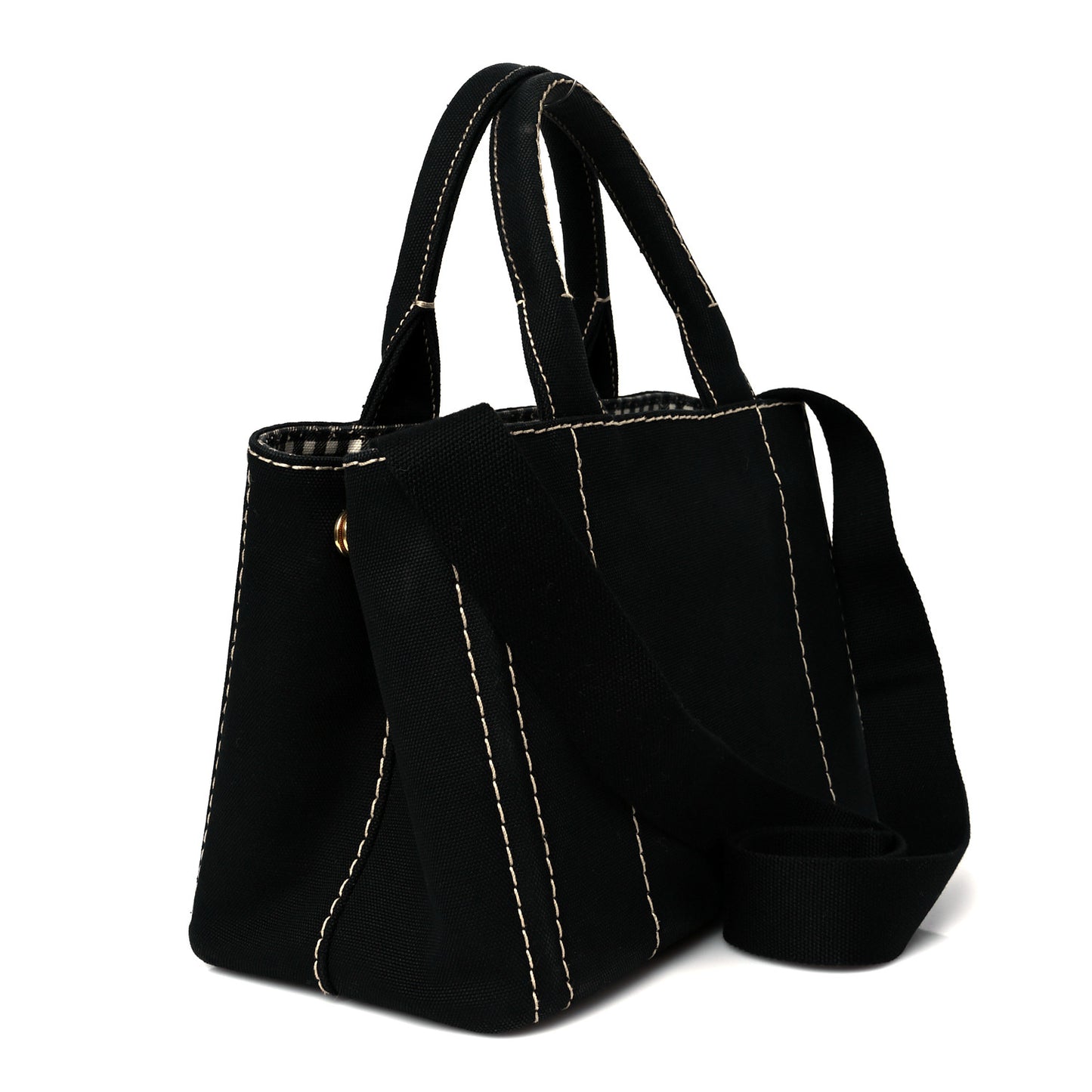 Canapa Small Logo Tote Black Talco
