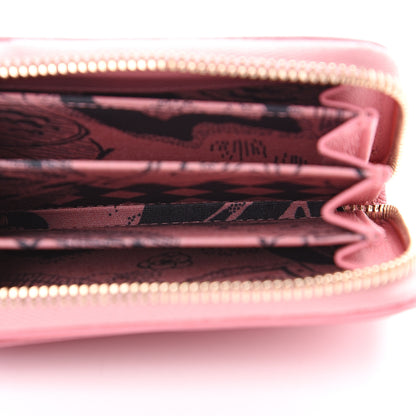 Chanel Goatskin Camellia Zip Coin Purse Pink 4 of 8