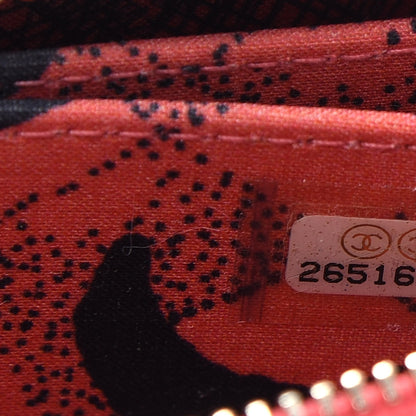 Chanel Goatskin Camellia Zip Coin Purse Pink 7 of 9