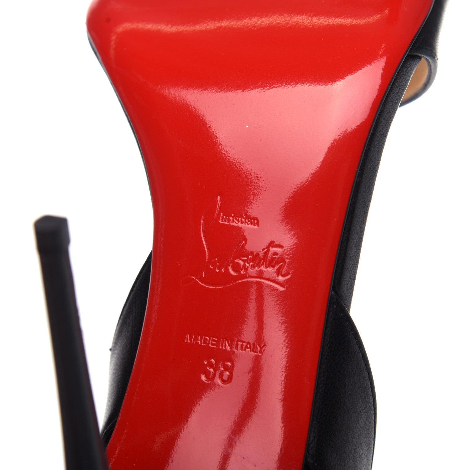 Christian Louboutin Kid Multipot 100 Sandals 38 Black 7 of 7