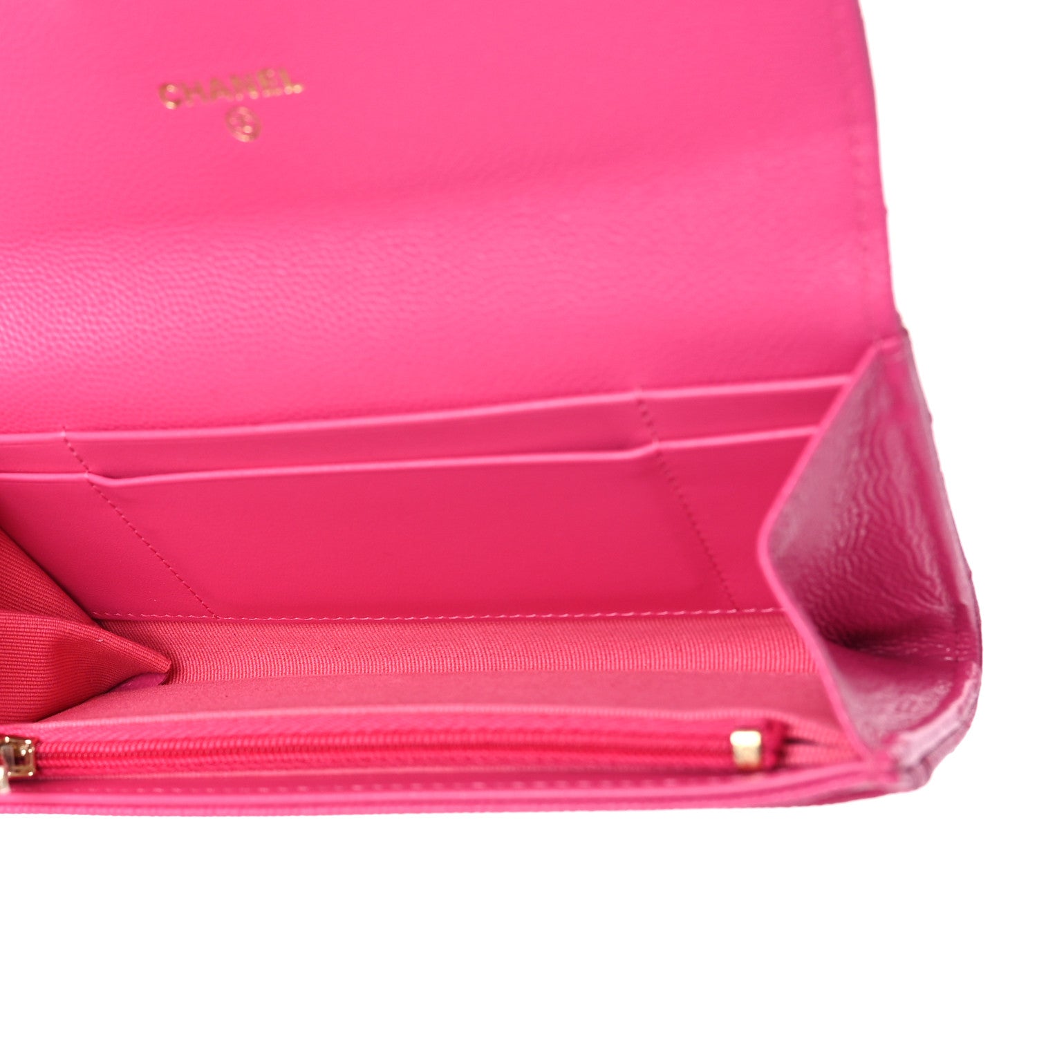 Chanel Caviar Quilted Medium Flap Wallet Dark Pink 5 of 9