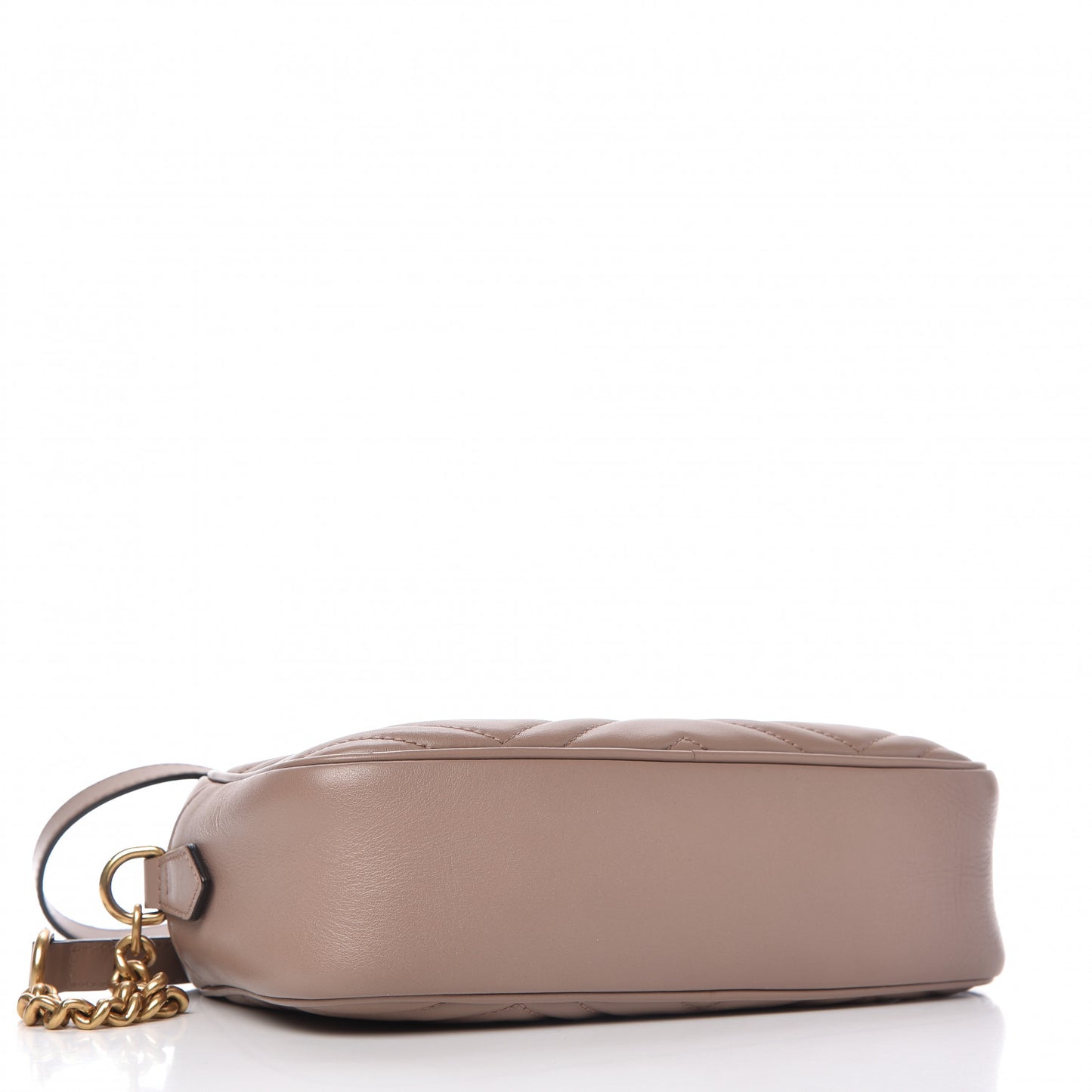 Calfskin Matelasse Small GG Marmont Chain Shoulder Bag Porcelain Rose