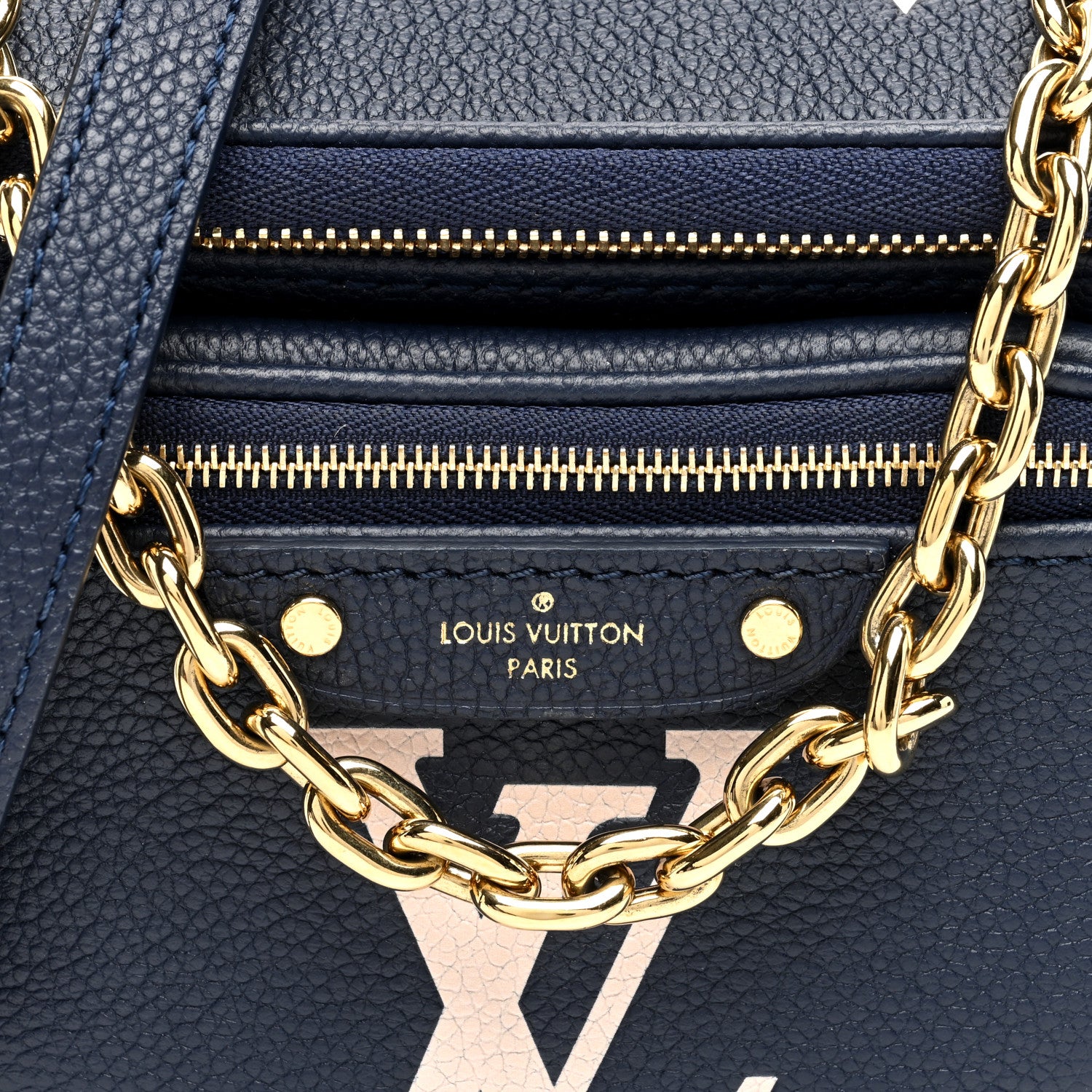 Louis Vuitton Empreinte Monogram Giant Mini By The Pool Bumbag Blue Beige 7 of 10