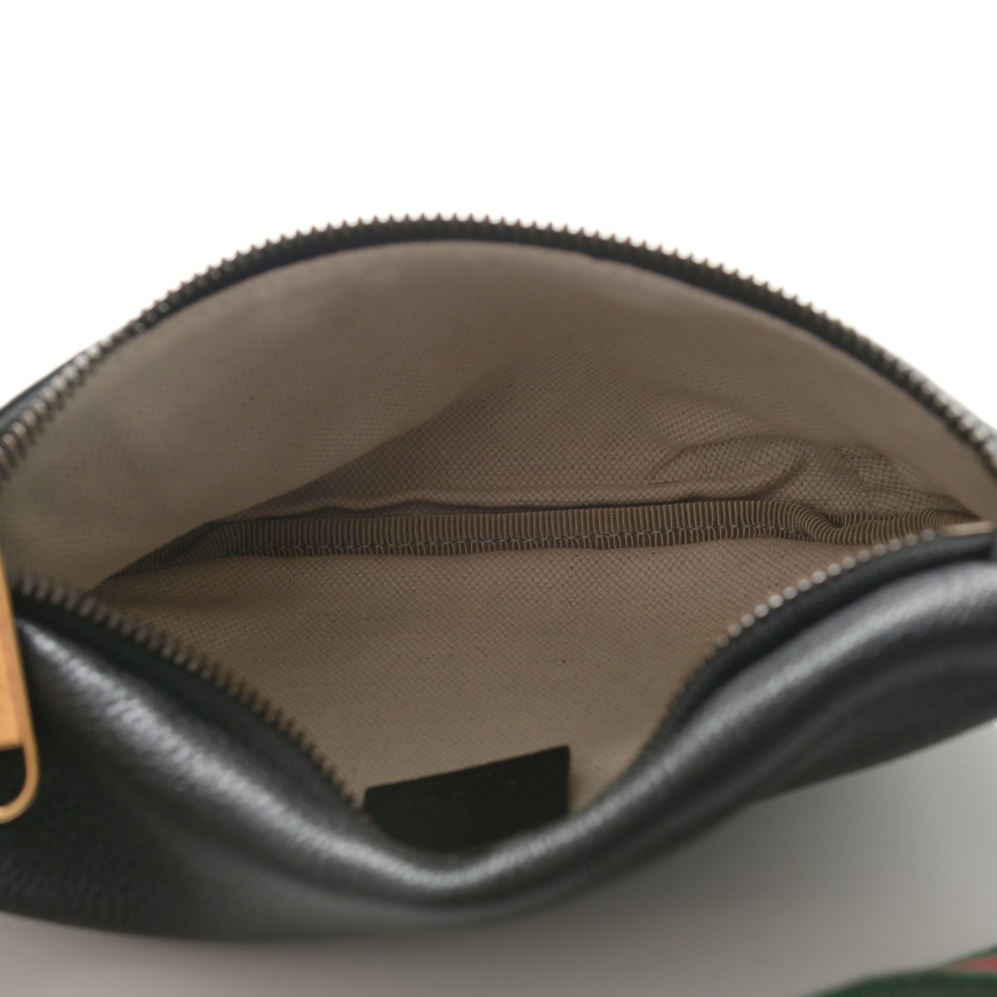 Grained Calfskin Small Logo Belt Bag Black