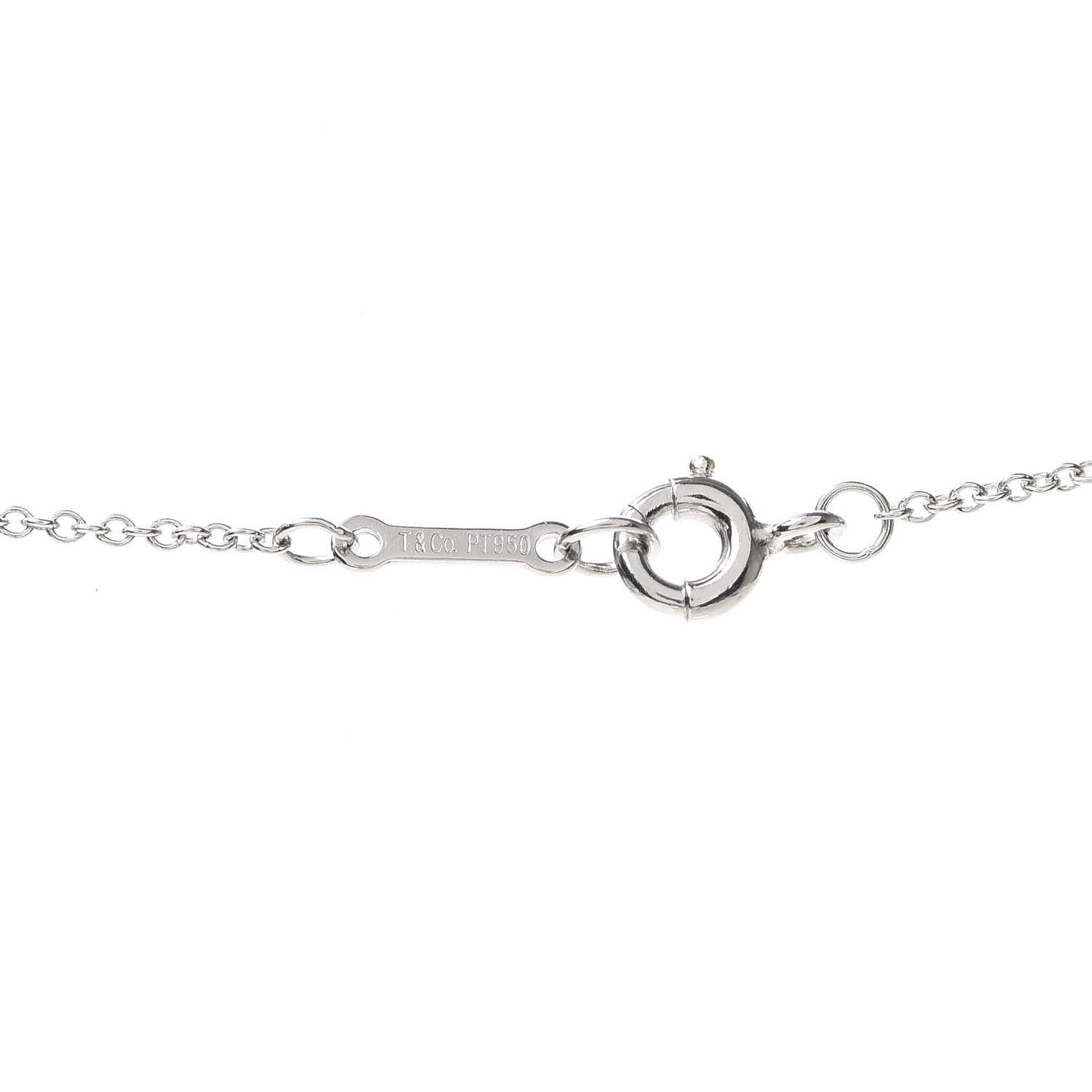 Platinum 11mm Elsa Peretti Bean Pendant Necklace