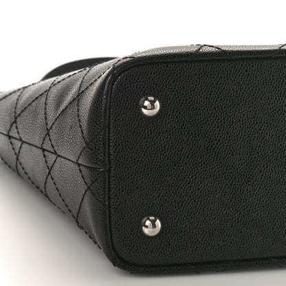 Chanel Grained Calfskin Shopping Fever Tote Black 9 of 11