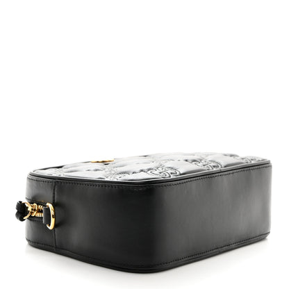 Gucci Calfskin GG Matelasse Shoulder Bag Black Natural 4 of 10