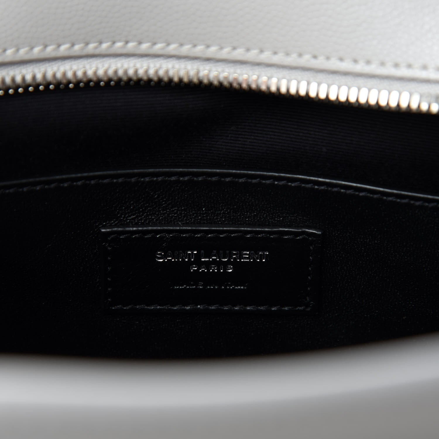 Saint Laurent Grain De Poudre Small Uptown Tote Granite 8 of 10