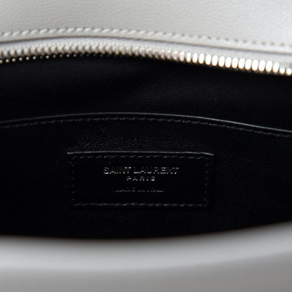 Saint Laurent Grain De Poudre Small Uptown Tote Granite 8 of 10