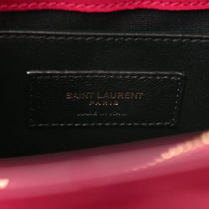 Saint Laurent Calfskin Y Quilted Monogram Small Loulou Chain Satchel Fresh Fuchsia 6 of 8