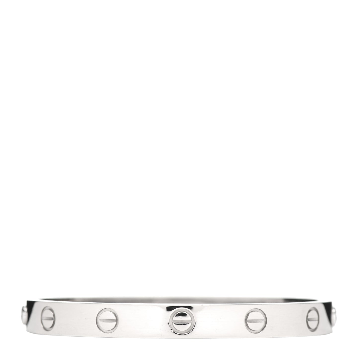 18K White Gold LOVE Bracelet 16
