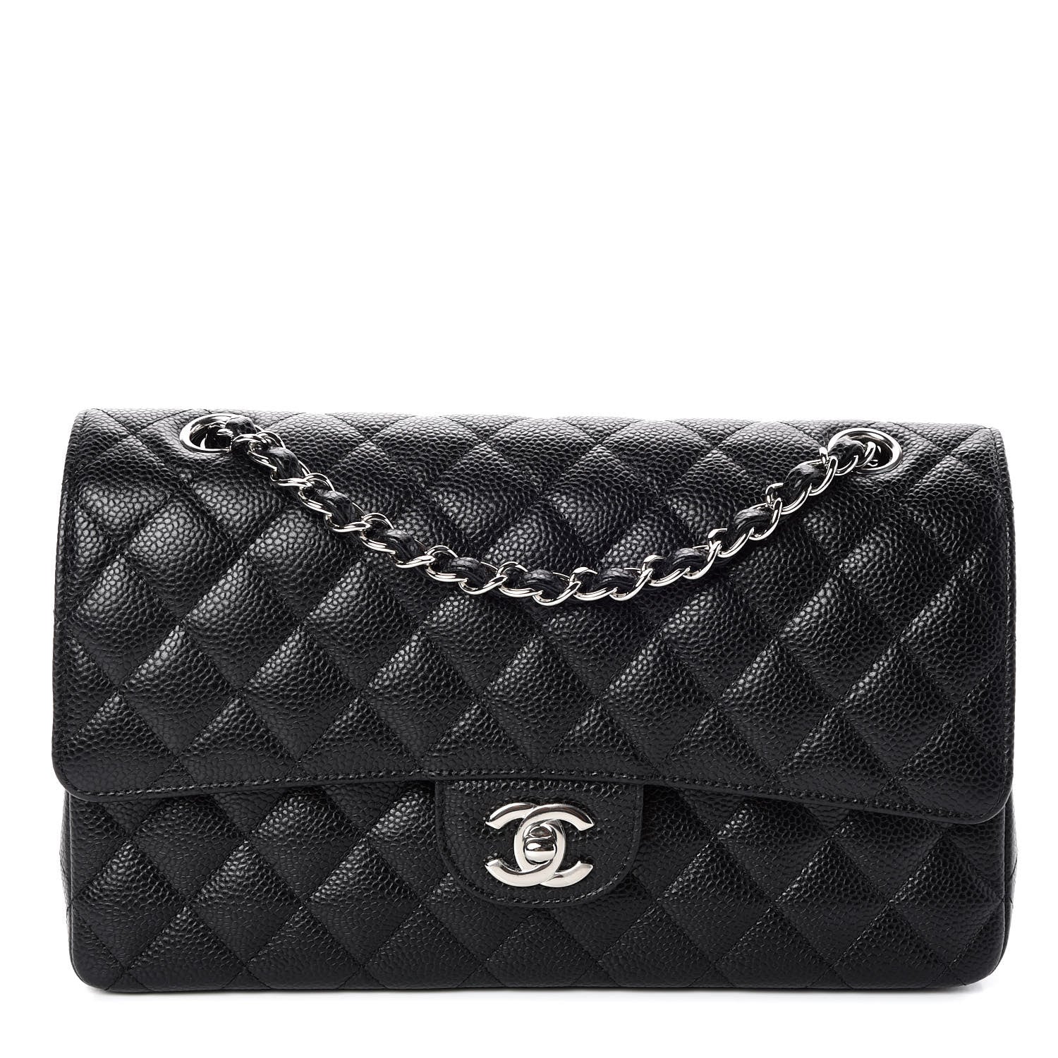 Chanel Caviar Quilted Medium Double Flap Black 1 of 10