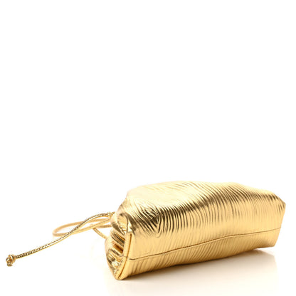 Bottega Veneta Metallic Bark Calfskin The Mini Pouch Gold 4 of 10
