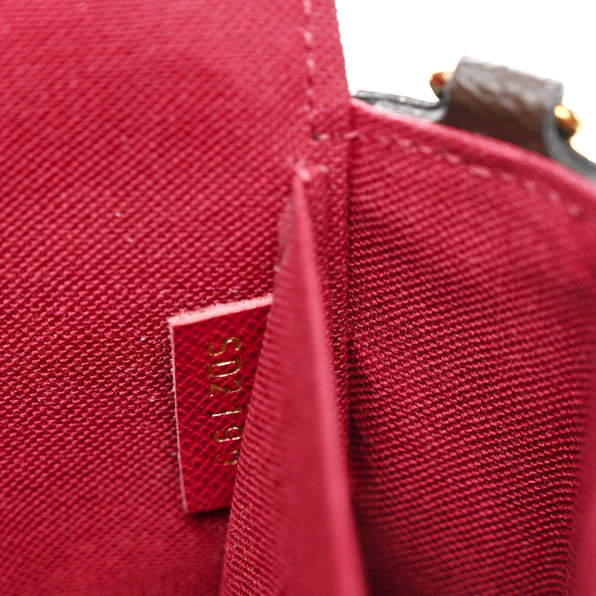 Monogram Pochette Felicie Chain Wallet Fuchsia