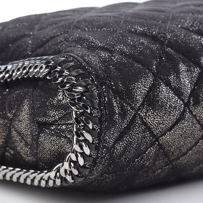 Stella McCartney Chamois Shiny Dotted Quilted Big Falabella Tote Ruthenium 11 of 12
