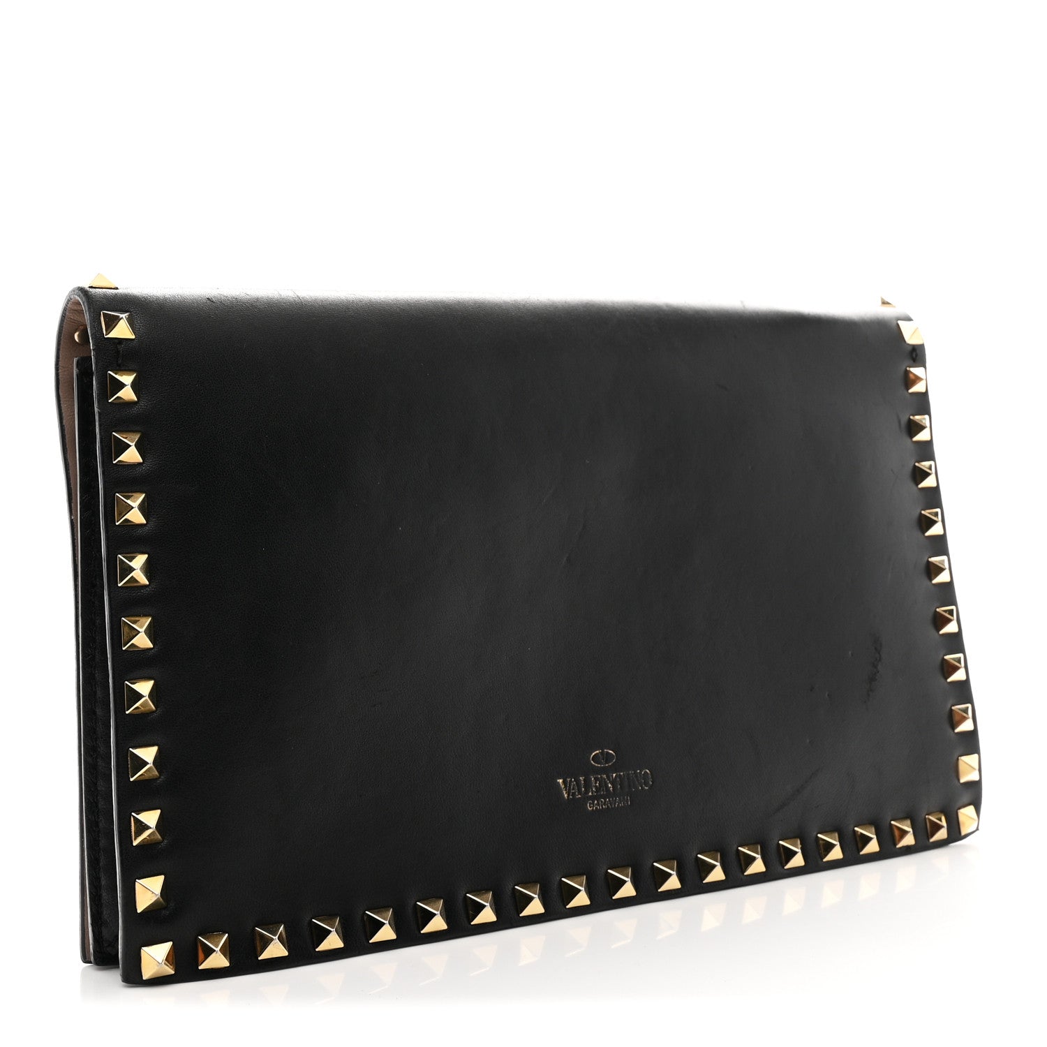 Valentino Garavani Nappa Rockstud Wristlet Clutch Black 3 of 11