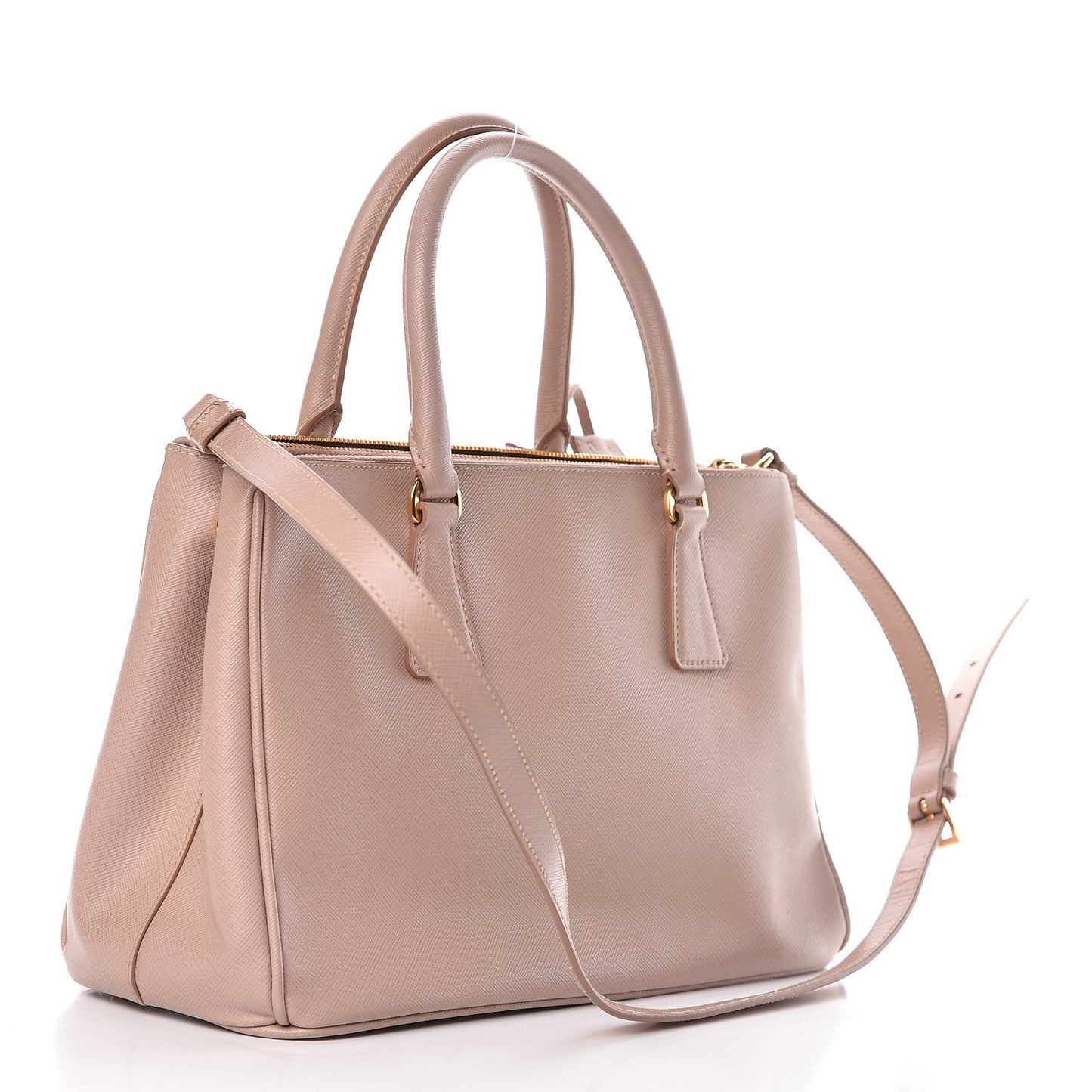 Saffiano Small Galleria Double Zip Tote Cammeo