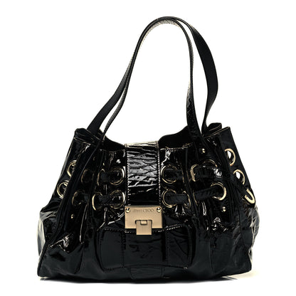 Jimmy Choo Crushed Patent Ramona Black 1 of 9