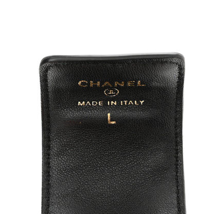 Chanel Lambskin Quilted Flap Card Holder With Cuff Black 10 of 11