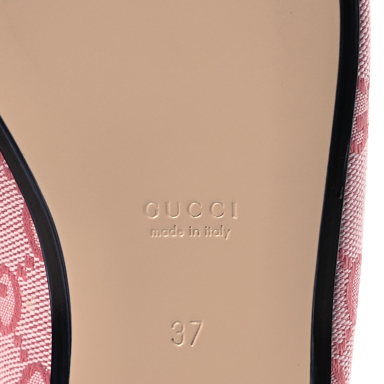 Gucci Canvas GG Monogram Nappa Womens Princetown Slippers 37 Cotton Candy Dark Cotton Candy Wild Rose 7 of 10