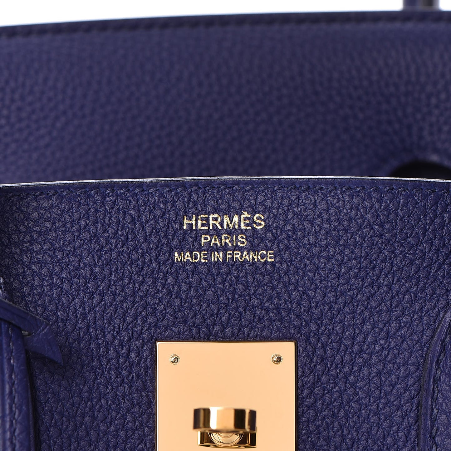 Togo Birkin 35 Bleu Encre