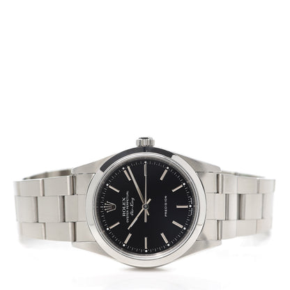 Rolex Stainless Steel 34mm Air-King Oyster Perpetual Precision Watch Black 14000M 2 of 5