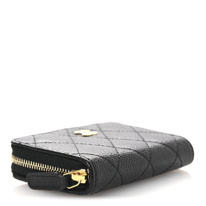 Chanel Caviar Quilted Classic Zipped Coin Purse Black 4 of 9