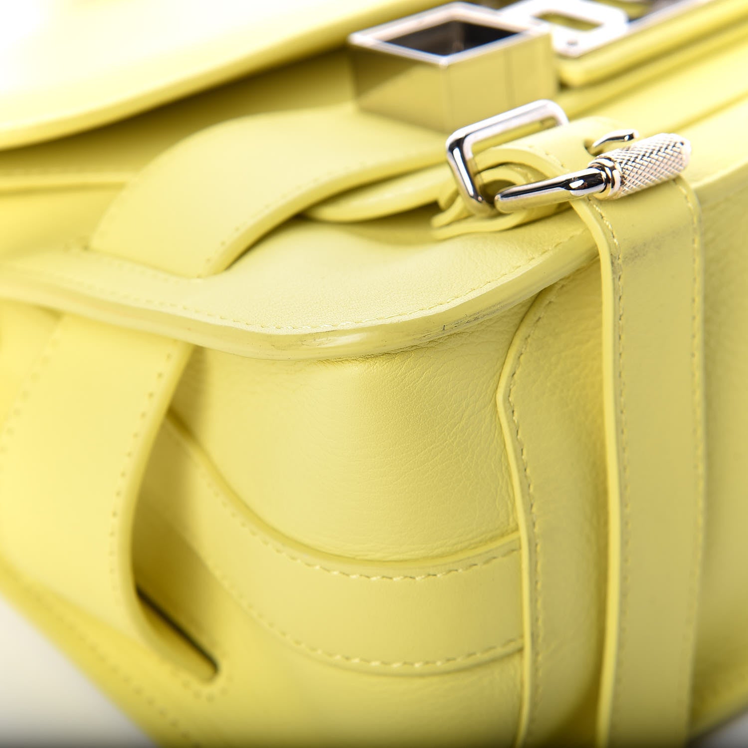 Proenza Schouler Calfskin PS11 Classic Shoulder Bag Lemon 12 of 21