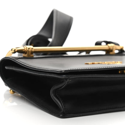Prada Vitello Antic Soft Pattina Shoulder Bag Black 7 of 9