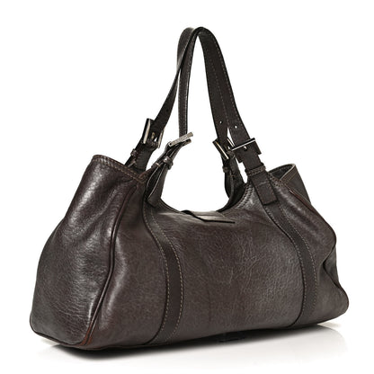 Fendi Metallic Calfskin Shoulder Bag Brown 2 of 12