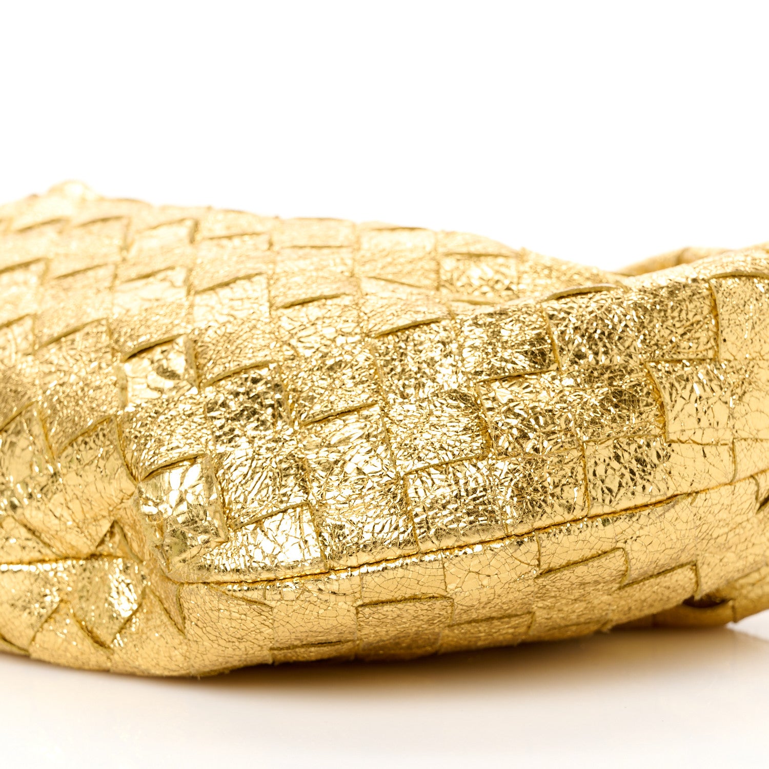 Bottega Veneta Metallic Nappa Intrecciato Mini Jodie Gold 10 of 10