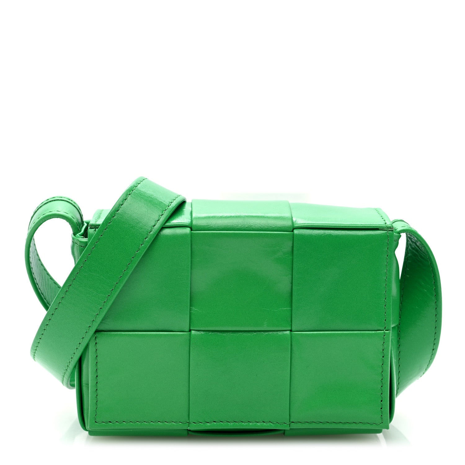 Bottega Veneta Paper Calfskin Maxi Intreccio Extra Mini Cassette Crossbody Bag Parakeet 1 of 9