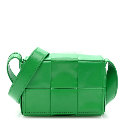 Bottega Veneta Paper Calfskin Maxi Intreccio Extra Mini Cassette Crossbody Bag Parakeet 1 of 9