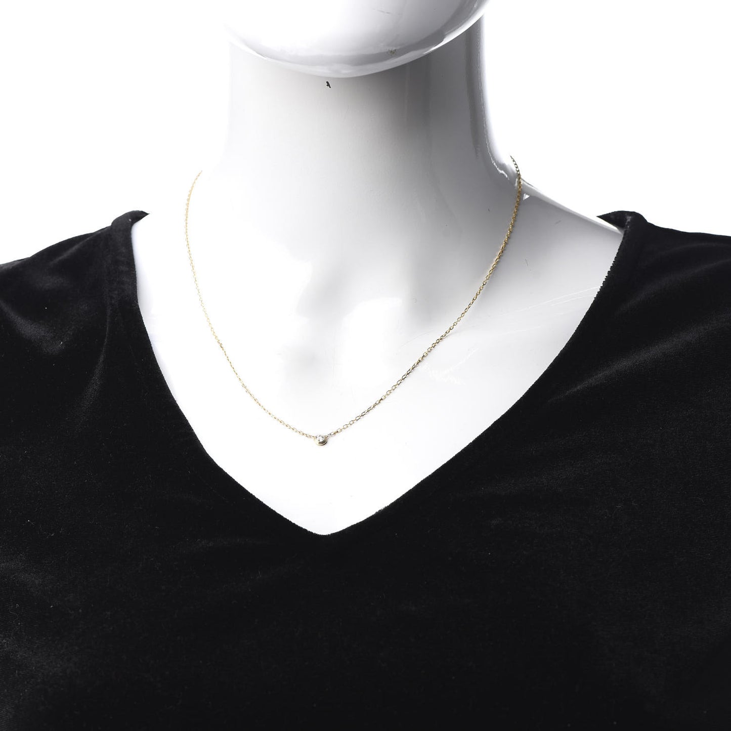 18K Yellow Gold Diamond SM D'Amour Pendant Necklace